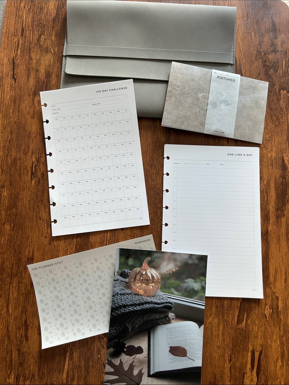 Various planner items
